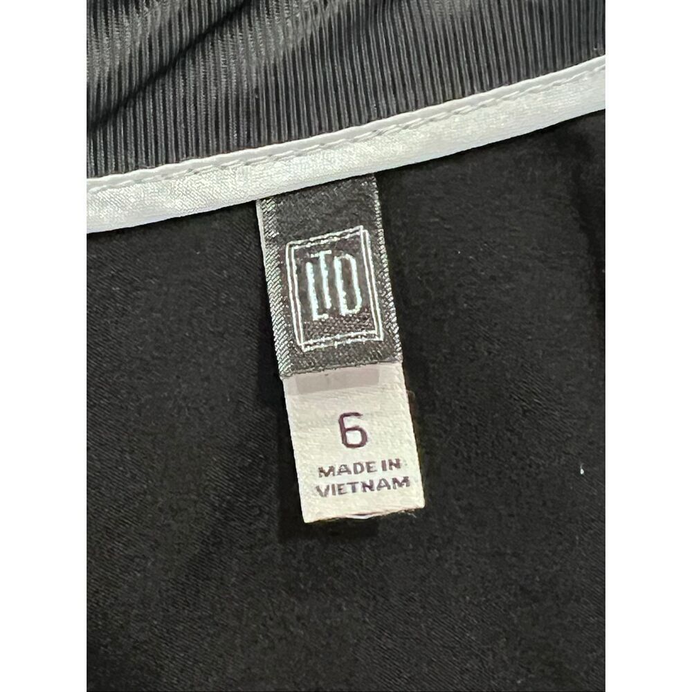LTD Women's Exposed Back Zip Lined Career Straight Pencil Skirt Black Size 6 - Picture 4 of 5